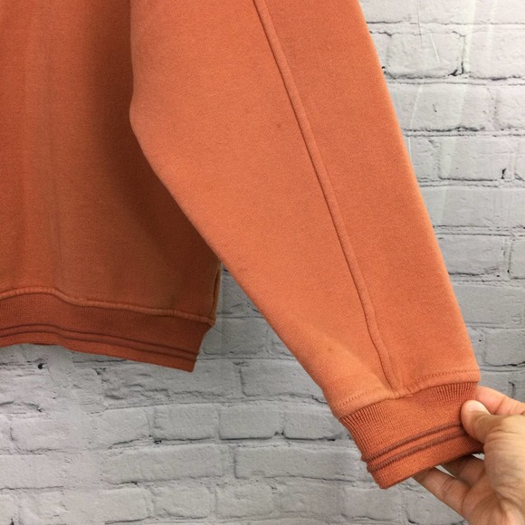 Artisans 1864 Saratoga Orange Mock Collar Long Sleeve Zippered Fleece Men's M - Picture 12 of 14